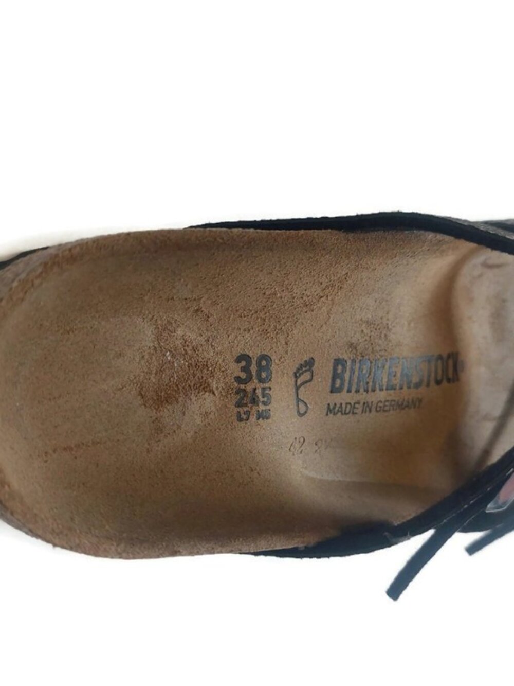 Birkenstock Franca Womens 7 EU 38 Python Birko-Flor Sandals Black Regular Fit - Picture 2 of 9